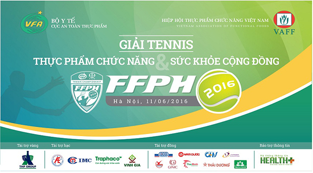 Sôi động giải Tennis Thực phẩm chức năng vì sức khỏe cộng đồng